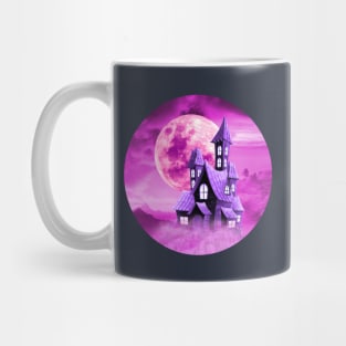 Moon illuminating the Castle Mug